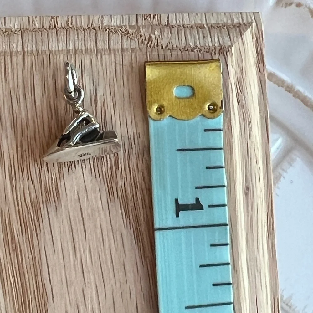 Jet Ski Charm Vintage Sterling Silver 925 NOS Watercraft